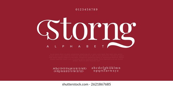 Strong modern alphabet fonts. typography, technology, font, elegant, overlap, design, shadow, sans serif fonts. vector illustration