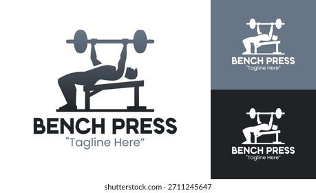 Um logotipo forte e moderno de imprensa de banco adequado para ginásios, start-ups de fitness e competições de força.