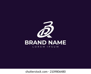 Logo de letras BR modernas y fuertes 
