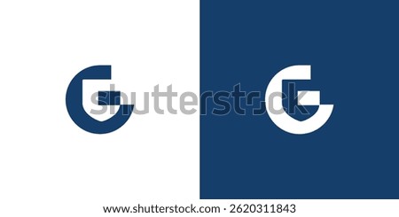 Strong and modern G shield logo design