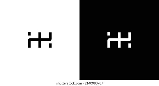 Strong and modern HH initials logo design