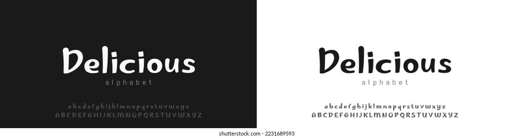 Strong Modern Solid Font Alphabet. Bold font alphabet. Abstract Fashion font alphabet. Minimal modern urban fonts for logo, brand etc. Typography typeface uppercase lowercase. vector illustration