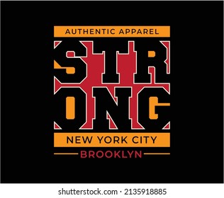 Strong Motivational Text Vector T-shirt Design for print 