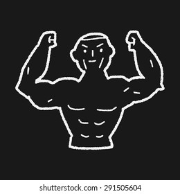 Strong muscle doodle