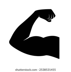 Strong Muscular Arm vector illustration