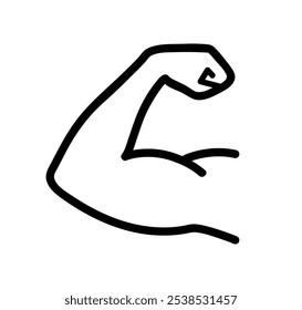 Strong Muscular Arm vector illustration