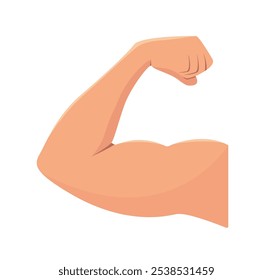 Strong Muscular Arm vector illustration