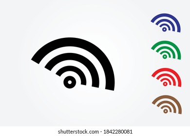 Strong network signal icon on white background