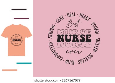 Strong nurse t shirt design