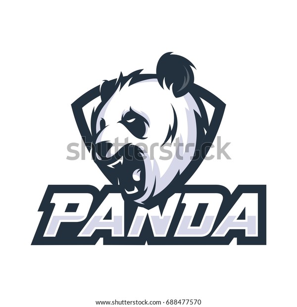 Strong Panda Vector Logoicon Mascot Illustration Stock Vector (Royalty ...