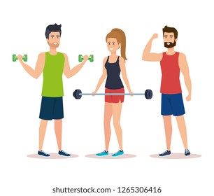 strong people lifting weight