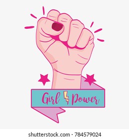 Strong Power Hand Protest Revolution Stock Vector (Royalty Free ...