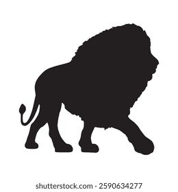 Strong and Powerful Lion Silhouette for Branding and Marketing - Lion Vector - Lion Icon
