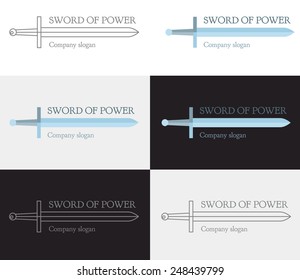 Strong and powerful logo with the Sword