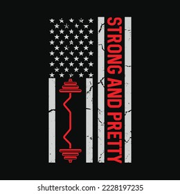 Strong And Pretty Strongman Gym Fitness Workout Vintage