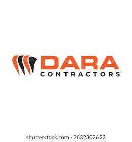 Strong and professional Contractor logo featuring a house, hammer, or hard hat icon with bold typography, perfect for construction companies, builders, and renovation services emphasizing trust and qu