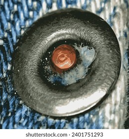 Strong and reliable rivet for jeans