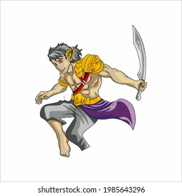 a strong and respected figure in ancient times or the Majapahit era