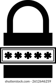 Strong, Secure Password Padlock Icon