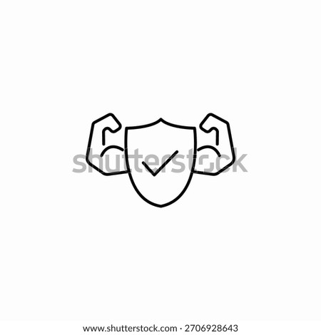 strong security approval icon sign vector