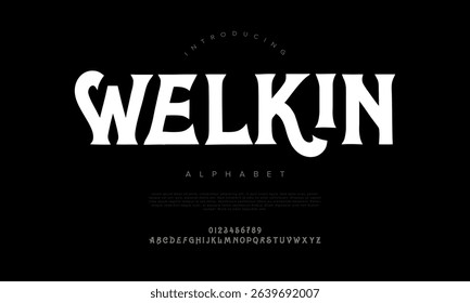 Strong serif font with sharp contrast and bold forms, ideal for headlines, logos, and bold typographic designs