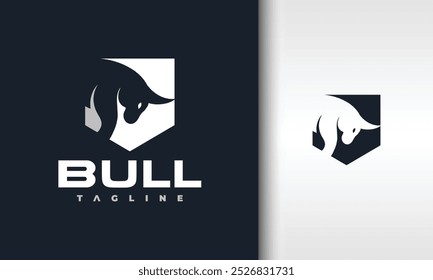 o logotipo do escudo forte do touro