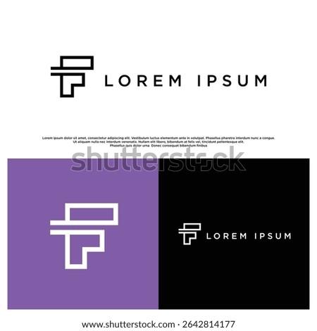 Strong and simple F logo design, perfect for modern corporate branding, especially in tech or finance.