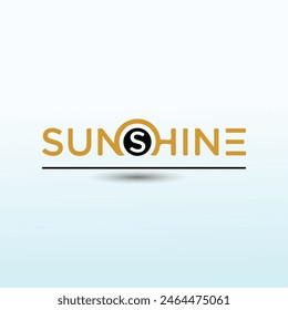 Fuerte Simple Moderno Logo Sunshine