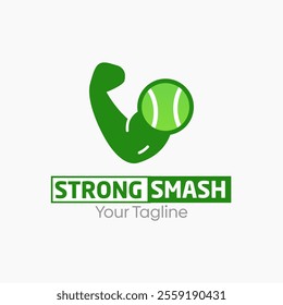 Strong Smash Logo Design Template. Good for Business, Agency, Community and Organization.