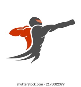 Strong soldier illustration vector design