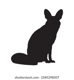 Strong and Stylish Aardwolf Silhouette for Modern Artworks - Aardwolf Vector - Aardwolf Illustration