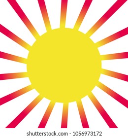 Strong sunlight illustration