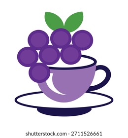 Una taza de té fuerte y gruesa con tamaño grande 