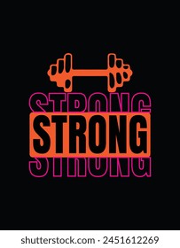 strong typography latest t-shirt design