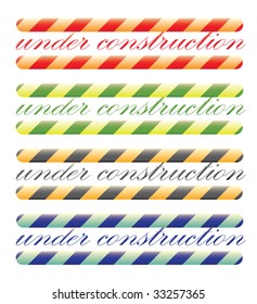 strong under construction message vivid variants
