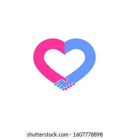 strong unity hand shake strong team symbol vector
