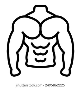 Strong Vector Line Icon Design