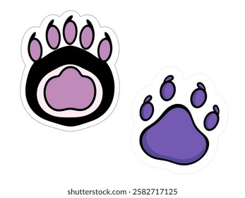 A strong, well defined bear paw print icon.
