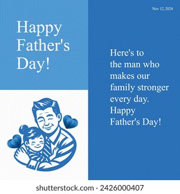 Strong and Wise Father's Day Greeting Card