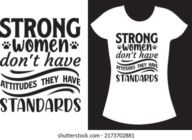 Strong Women Svg T Shirt Design Stock Vector (Royalty Free) 2173702881 ...