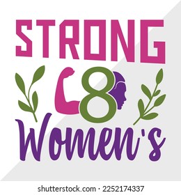 Ilustración de vectores impresos SVG para mujeres fuertes