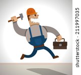 Strong worker, vector