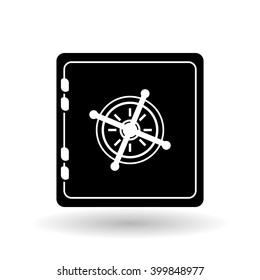 strongbox icon design, vector illustration, vector illustration