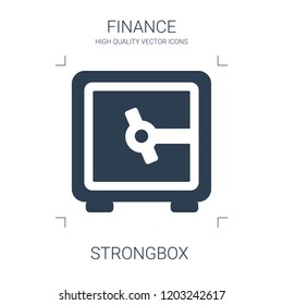 strongbox icon. high quality filled strongbox icon on white background. from finance collection flat trendy vector strongbox symbol. use for web and mobile