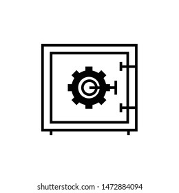 Strongbox icon isolated on white background.