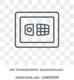 Strongbox icon. Trendy flat vector Strongbox icon on transparent background from Cryptocurrency economy and finance collection. High quality filled Strongbox symbol use for web and mobile