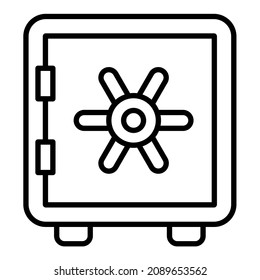 Strongbox icon vector image. Can also be used for web apps, mobile apps and print media.