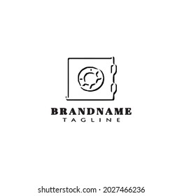 Design-Symbol für starke Box, moderne Vektorgrafik