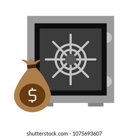 Strongbox money isolated