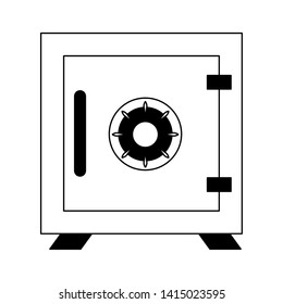 Strongbox money symbol isolated vector illustration graphic design